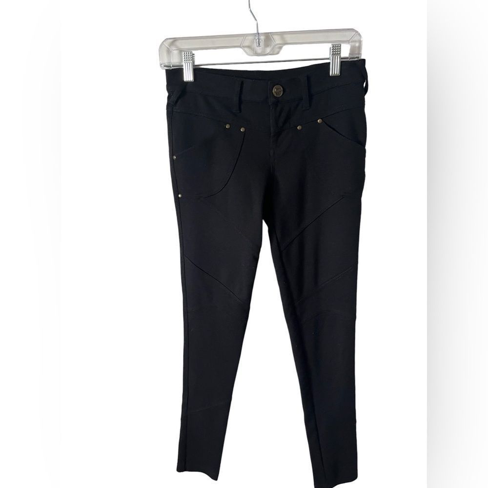 Free People Black Moto Jeggings